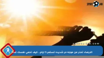 الأرصاد تحذر من موجة حر شديدة تستمر 5 أيام.. كيف تحمي نفسك غداً؟